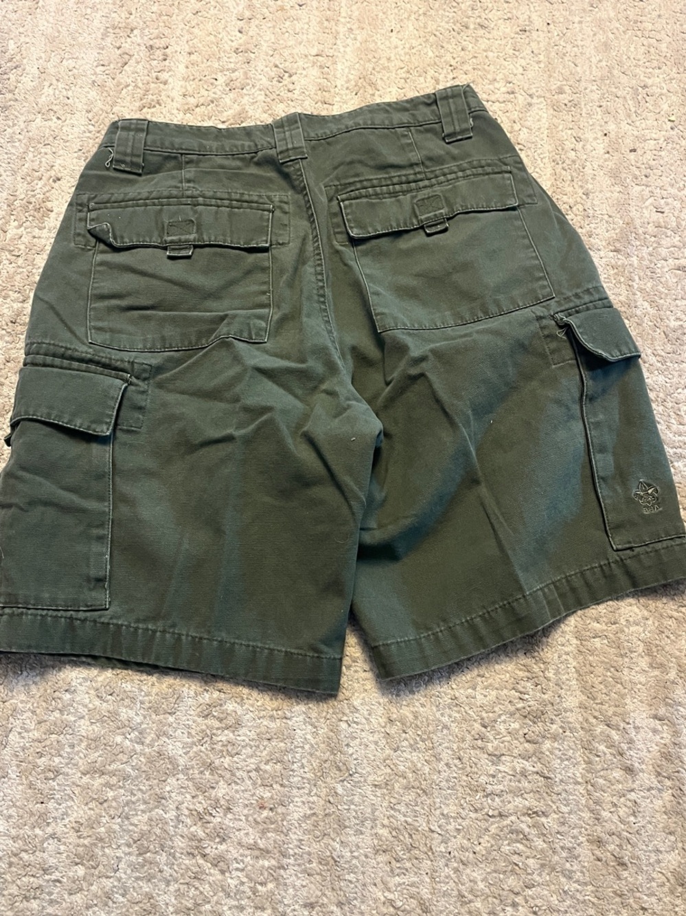 Boy Scouts of America Olive Green Cotton Uniform Cargo Shorts 30 - Picture 7 of 7